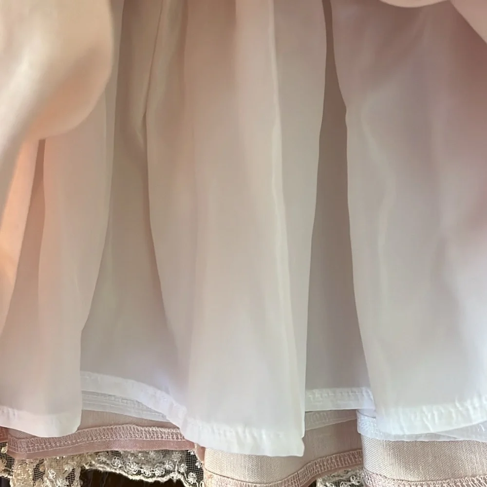 Tedi-Mod baby’s dressy sleeveless dress. Mauve with mauve lace overlay. 12 month